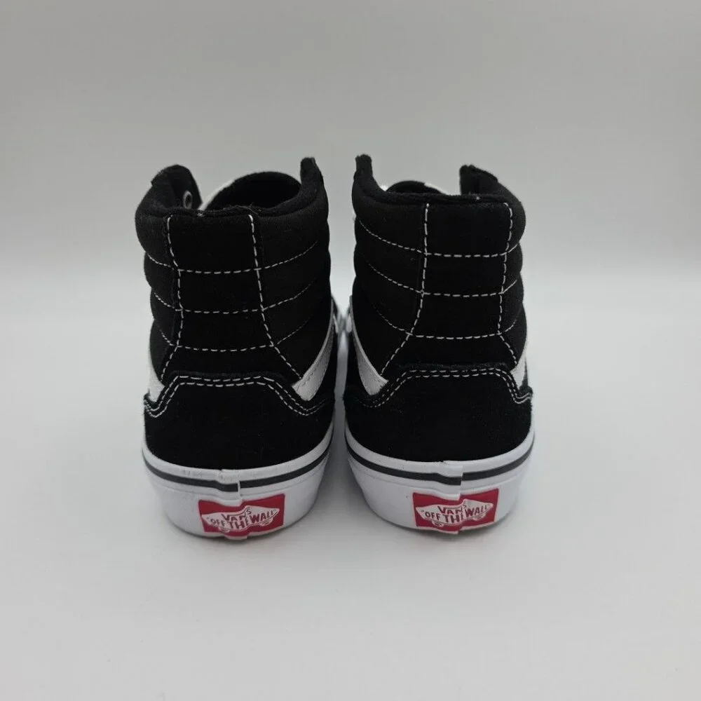 Vans Filmore Hi Youth Size 2Y Black White Skateboarding Shoes VN0A5HZDIJU1 New